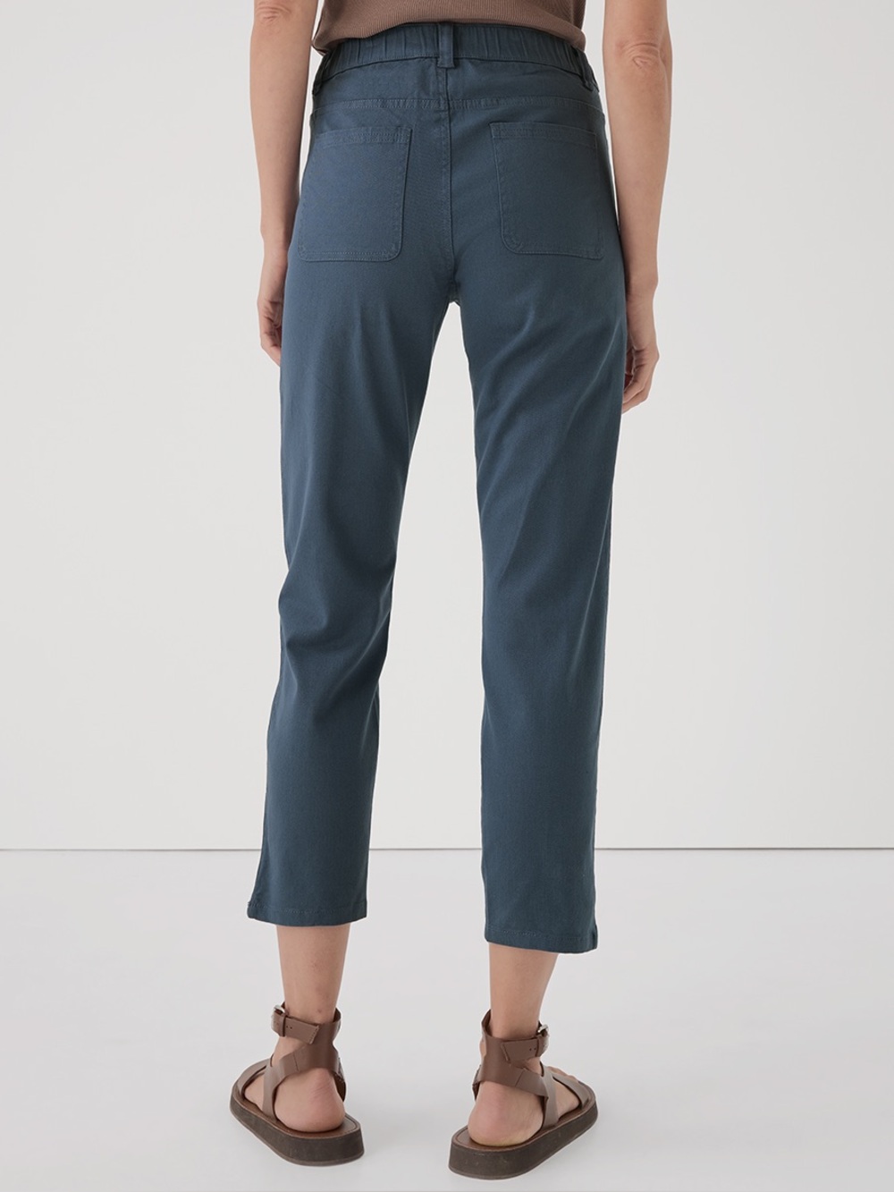 ‼️NWOT: Pact Organic Women's Stretch Twill Straight Leg Pant - L - Picture 3 of 8